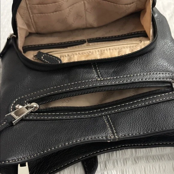 Tignanello Black and Cream Crossbody Bag - Picture 5 of 6